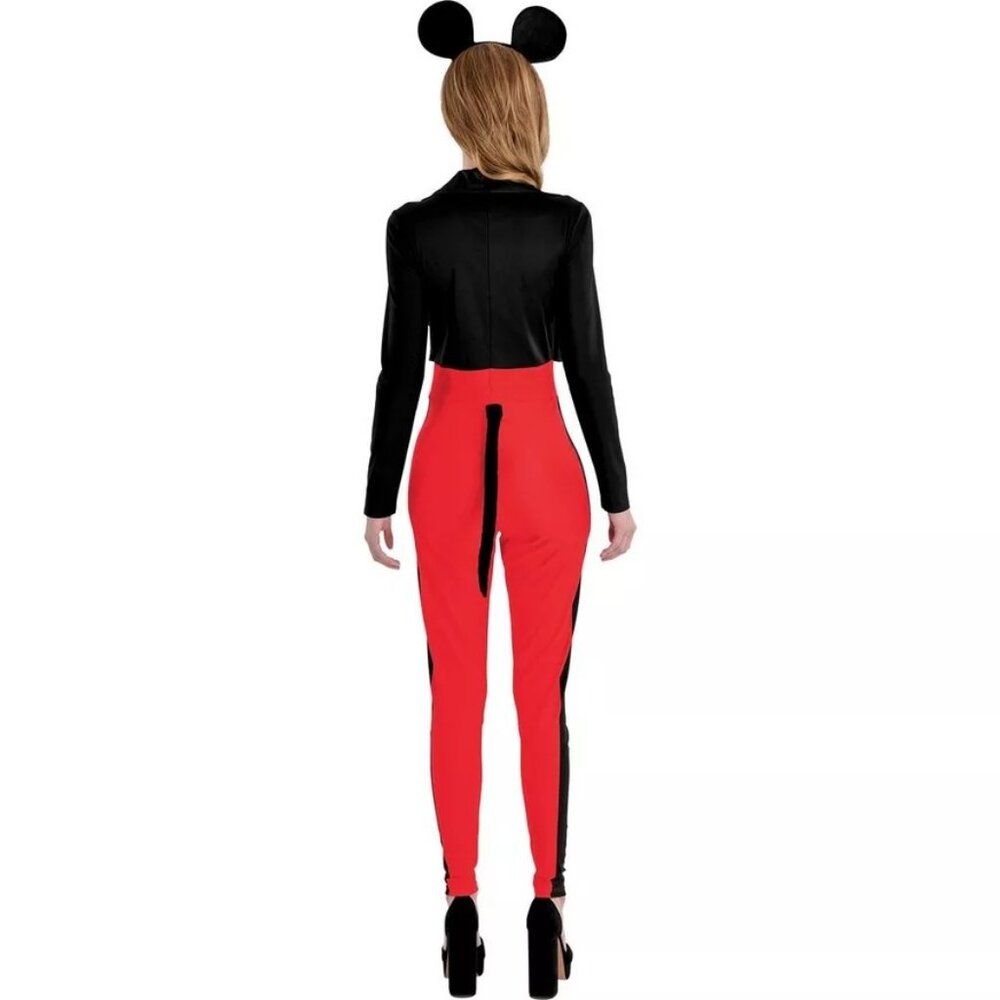 Women's Mickey Mouse Costume Cute Minnie Sexy Catsuit Jacket Pants Disney Adult - Picture 5 of 7